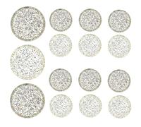 CLISPEED Discbound Discs 30Pcs 35Mm Mushroom Hole Plastic Binder Discs for Loose-Leaf Notebooks DIY Book Binding ABS Material for Scrapbook Supplies