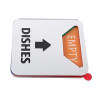 CLISPEED Dishwasher Reminder Magnet Square Acrylic Clean Dirty Sign with Precise Cleaning Indicator and Versatile Compatibility for Kitchen Appliance Organization Silver Random Color