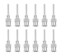 CLISPEED Dispensing Needles Precision Luer Slip Tips Stainless Steel 12pcs with Unbending Blunt Tips for Laboratory and Industrial Applications