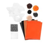 CLISPEED DIY Kit Blank Paintable Animal Face Mask with Felt Sheet and Eye Mesh for Halloween Masquerade Cosplay Party Decorations Suitable for Adults