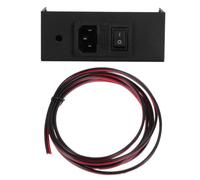 CLISPEED DIY Module Case for 3d Printer Power Adapter Housing, Metal Power Cover with Switch for Enhanced Safety and Quieter Working in DIY Printer Accessory Projects