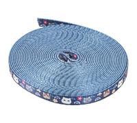 CLISPEED DIY Pet Collar Accessories Polyester Belt 1cm Wide 4.5m Roll for Cat Collar Leash Making Pet Harness Supplies
