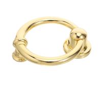 CLISPEED Door Part Security Door Knocker European Knockers of Metal Alloy Golden