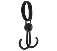 CLISPEED Double Hook Type Stroller Hook Accessories Simple Design Craftsmanship Plastic Polyester Safe Convenient to Use Suspend Shopped Things for Going
