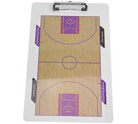 CLISPEED Double Sided Basketball Coaching Board Dry Erase Clipboard with Full Court Half Court Playbook Erasable Whiteboard for Coaches to Illustrate Strategy and Track Player Stats