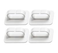 CLISPEED Double-Sided Tape Wall Hooks 4Pcs Japanese Style Multipurpose Hooks for Kitchen and Bathroom Easy Installation for Home Use
