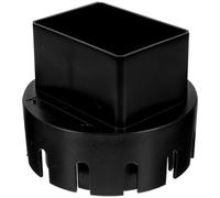 CLISPEED Downspout to Drain Tile Adapter for Villa Rainwater Drainage System Plastic Drainage Pipe Connector with Seamless Integration and Easy Installation for Gutter System