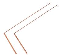 CLISPEED Dowsing Rods Divining Rods 2pcs Portable Brass for Water and Treasure Finding for Ghost Exploration and Outdoor Use