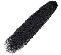 CLISPEED Drawstring and Women Hair Heat Extension for Ponytail Resistant High Temperature Silk, Soft Comfortable, Stylish Black Halloween Concert