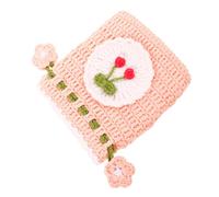 CLISPEED Drawstring Crochet Bag for Women Made of Woolen Yarn, Small Woven Purse with Secure Storage and Comfortable Touch, for Outdoor Use and Everyday Carry
