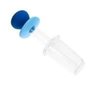 CLISPEED Drink Feeder with Scale Container Blue Water Dispenser Pressing Squeezer Pumping Bottle for Newborns Easy to Use Practical Feeding Tool