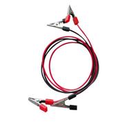 CLISPEED Dual Ended Test Lead Cable Firm and Sturdy Plastic and Metal Test Wire 2pcs with Insulated Crocodile Clips for Electronic Work and Battery Circuit Testing