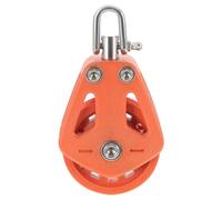 CLISPEED Dual Nylon Single Swivel Pulley with Bearing for Boating and Sailing Crane Pulley Block with Smooth Rotation and High Load Capacity
