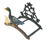 CLISPEED Duck Wall Mounted Cast Iron Garden Hose Holder with Preset Holes