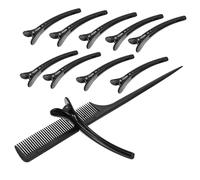 CLISPEED Duckbill Hair Clips Hairdressing Clips for Salon Styling and Sectioning - 13Pcs Easy to Open No Dent Design for Professional Barbers and Home Use