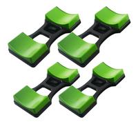 CLISPEED Dumbbell Storage Rack Sturdy Plastic Compact Set for Household Gym Use Includes 2 Small and 2 Large Holders with Floor Protection Features