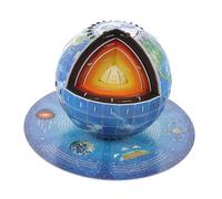 CLISPEED Earth Structure Puzzle Educational DIY Model for Teens Boys Hands Geography to Learn Planet Cross Section Fun Stem Craft for Space Exploration and Skill Development