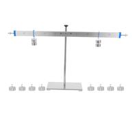 CLISPEED Educational Alloy Lever Balance Scale with 50Cm Aluminum Lever and 10 Precision Weights for Physics Teaching, Classroom Demonstration, and Math Learning Tools