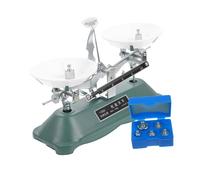 CLISPEED Educational Balance Scale with Tray and Weights Lightweight Frame Physics Experiment Balance for School Science Teaching and Laboratory Use