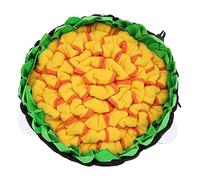 CLISPEED Educational Dog Toy Slow Feeding Mat Pet Snuffle Mat Safe Skid-resistant Random Color
