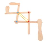 CLISPEED Educational Wooden Mechanical Arm Kit for Stem Learning Interactive DIY Bionic Robot Model Mechanical Engineering Science Building for Boys