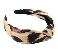 CLISPEED Elastic Leopard Headband Vintage Style Satin and Material Comfortable and Won't Hurt Hair for Women and Teen for Dates and Parties