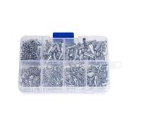 CLISPEED Electric Cable Terminals Easy to Install Wire End Ferrules Kit 600pcs Silver Metal Crimp Tubes Firm Connection for Electrical Wiring