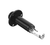 CLISPEED Electric Guitar in Black Metal Bass End Pin Output Jack Socket Mono with Enhanced Durability and Dust Moisture Protection, Suitable for Electric Guitar and Bass Accessories