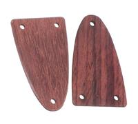 CLISPEED Electric Guitar Precision Engineering 2 Pcs Wooden Truss Rod Covers Semioval Shape Ergonomic Design Guitar Covers for and Replacement Parts Ukulele Electric Bass