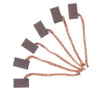 CLISPEED Electric Motor Carbon Brushes Replacement Kit 6 Pieces 4X5X8Mm for Vehicle Window and Wiper Motor Maintenance