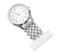 CLISPEED Electronic Digital Nurse Clip-On Fob Watch with LED Display and Stopwatch for Clinic Nurses Paramedics Silver