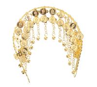 CLISPEED Elegant Belly Dancer Head Chain Luxurious Sequin Tassel Headdress for Women Versatile Dance Accessory for Festivals and Performances Intricate Hair Jewel to Enhance Costumes