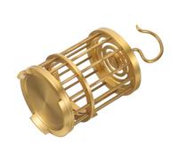 CLISPEED Elegant Copper Bird Cage Decorative Hanging Birdcage with Lock Buckle for Small Animals Stylish Design Copper Construction Home for Birds and Insects