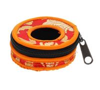 CLISPEED Embroidered Cotton Cloth Bell Storage Case for Meditation Yoga Cymbals, Small 7.5cm Diameter Handcrafted Tibetan Bell Container for Tingsha and Percussion Instruments