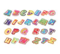 CLISPEED Embroidered Letter Mend Or Reinforce Clothes Assorted Colour Iron on Patches Polyester Sew-on Badge with Elegant Design for Shoes and Pants for and Crafts