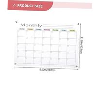 CLISPEED Erasable Acrylic Weekly Schedule Planner Whiteboard with Magnetic Fridge Calendar Board for Meal Planning and Task Reminders Reusable Dry Erase Memo Organizer for Kitchen and Home