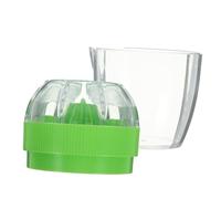 CLISPEED Ergonomic Manual Lemon Squeezer Handheld Citrus Press for Quick Juicing Removable Cap Compact Kitchen Fruit Juicer Cup for Home Camping Picnic Use
