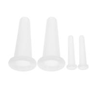CLISPEED Face Cup Silicone Facial Cupping Set 4Pcs with Strong Suction and Effective for Face and Skin, for Anti Aging Beauty and Travel Use
