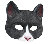 CLISPEED Face Mask for Halloween Masquerade Cosplay Comfortable Fit Animal Costume Accessory with Creative Digital Print Design for Party Photos and Special Looks