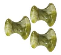 CLISPEED Facial Massage Stones that Help Skin Care Product Absorption Easy to Hold 3pcs Mushroom Shaped Jade Face Beauty with Rounded Corners for Relaxation and Wellness