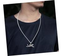 CLISPEED Fashion Diver Pendant Necklace for Men and Women Hip Hop Chain with Unique Scuba Design Vintage Style Neck Decoration Teens and Adults