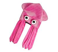CLISPEED Fashion Halloween Octopus Hat Pink Crazy Cap for Adults Comfortable Funny Birthday Party Photo Prop Unique Festival Performance Accessory