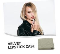 CLISPEED Fashionable Lipstick Holder with Built in Mirror PU Cosmetic Bag for Purse Portable Small Makeup Case for Easy Application and Stylish Storage Gift Choice for Women