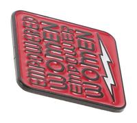 CLISPEED Feminist Empower Women Enamel Brooch Pin, Creative Red Lettering Breastpin, Versatile Clothing Decoration for Party and Everyday Wear