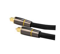 CLISPEED Fiber Optical Audio Cable Male to Male Cord with Gold Plated Connectors for Tv Soundbar Home Theater Digital Signal Transmission