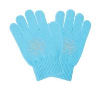 CLISPEED Figure Skating Gloves and Youth, Knitted Ice Skating Accessories Thickened Palm and High Elasticity, Non-slip Gloves for Performance and Winter Sports Environments