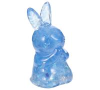 CLISPEED Figurines Collectible Handmade Animal Statues Natural Crystal Hand Carved 2pcs Small Bunny Sculptures for Home Decoration and Desktop Display