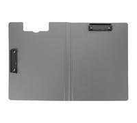 CLISPEED File Board Clipboard with Cover 12.5x9.1 Inch Portable Clamping Papers Plastic Writing Support Board for Home and Catering Use by Office Workers and Teachers