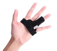 CLISPEED Finger Splint,Splint for Trigger Finger,Trigger Built-in Aluminium Support Adjustable Brace for Pain Relief (Black)