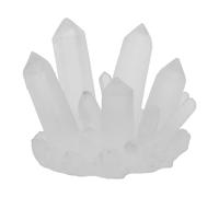 CLISPEED Fish Tank Crystal Stone Decoration, Large White Crystal Pillar Aquarium Landscape Decor for Betta Fish, Decorative Resin Aquarium Ornament for Aquatic Terrarium